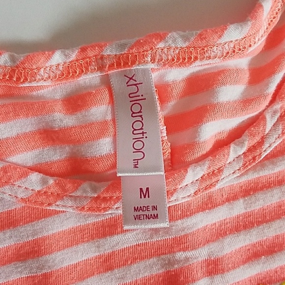 Xhilaration Orange & White Top - Picture 4 of 5